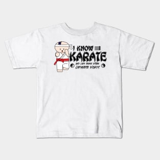 I Know Karate And Like Seven Other Japanese Words Kids T-Shirt